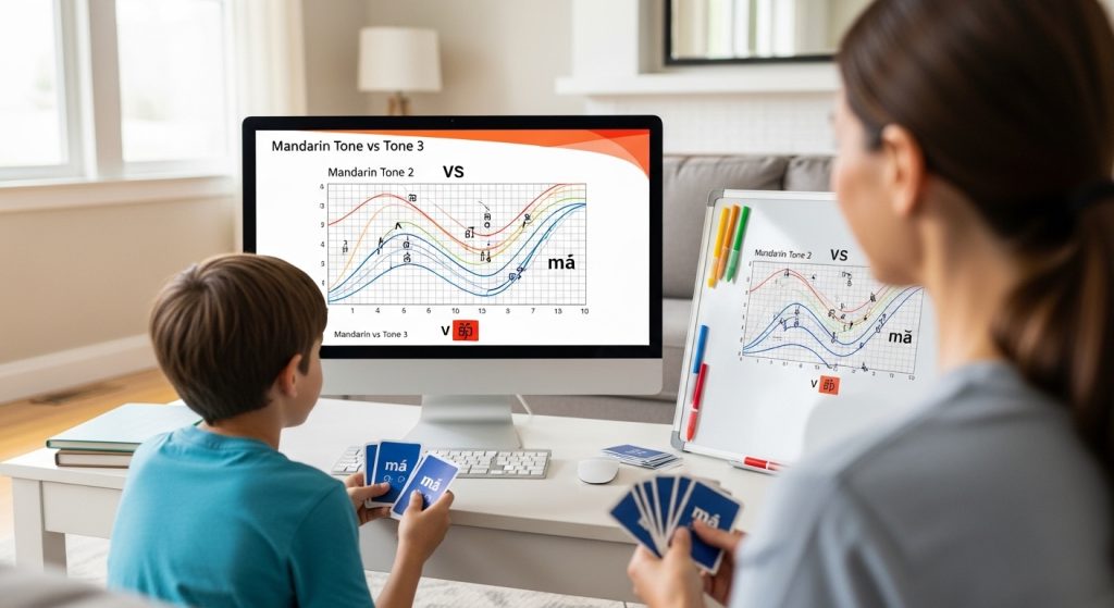 Perbedaan Tone 2 dan Tone 3 Mandarin